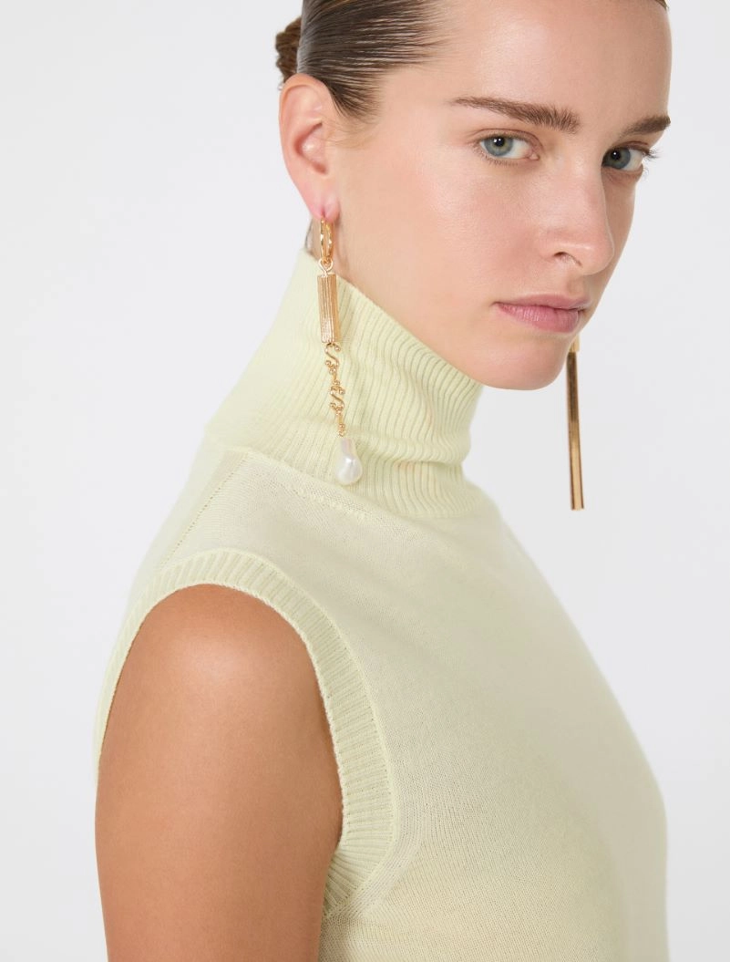 Sleeveless pure wool sweater - PASTEL GREEN - Sportmax - 5