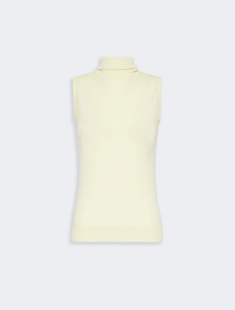 Sleeveless pure wool sweater - PASTEL GREEN - Sportmax - 6