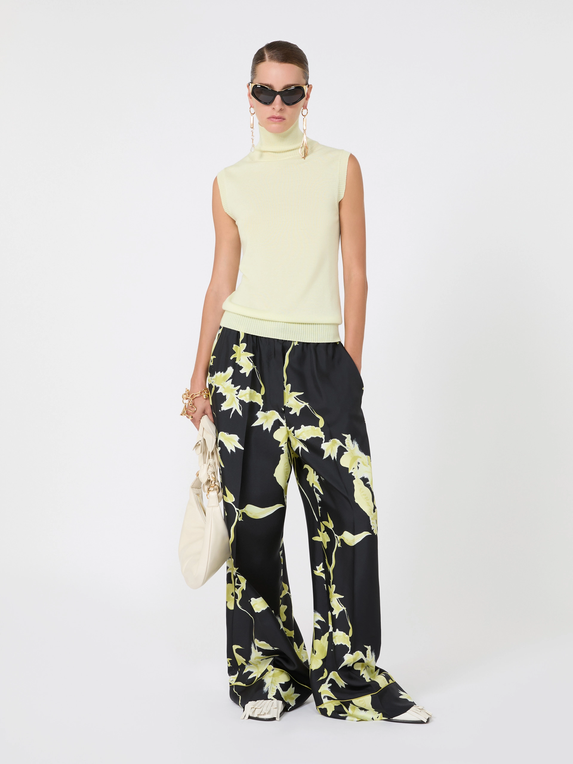 Sleeveless pure wool sweater - PASTEL GREEN - Sportmax