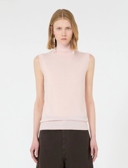 Pull sans manches en pure laine - ROSE - Sportmax - 2