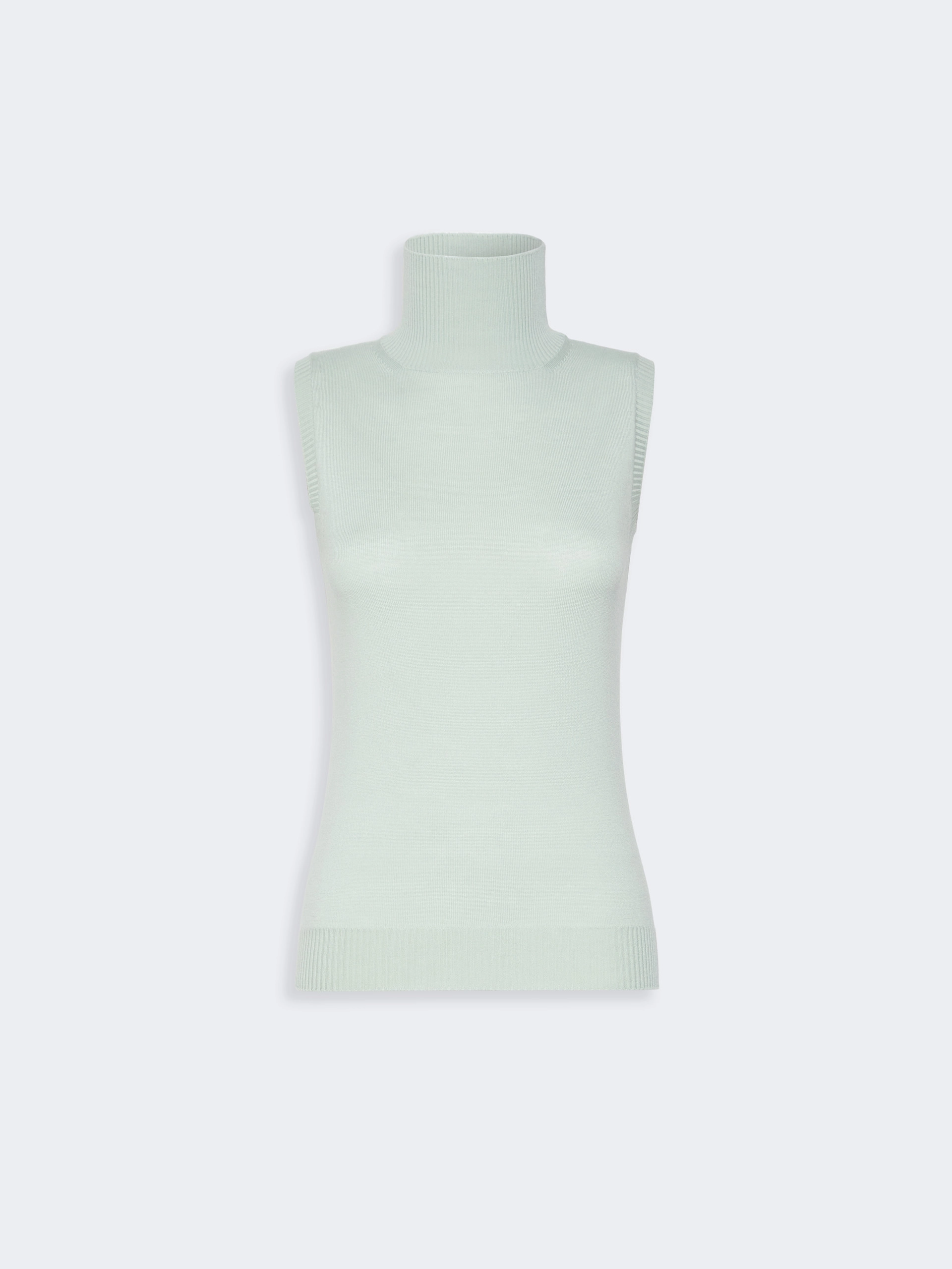 Sleeveless pure wool sweater - PASTEL GREEN - Sportmax - 6