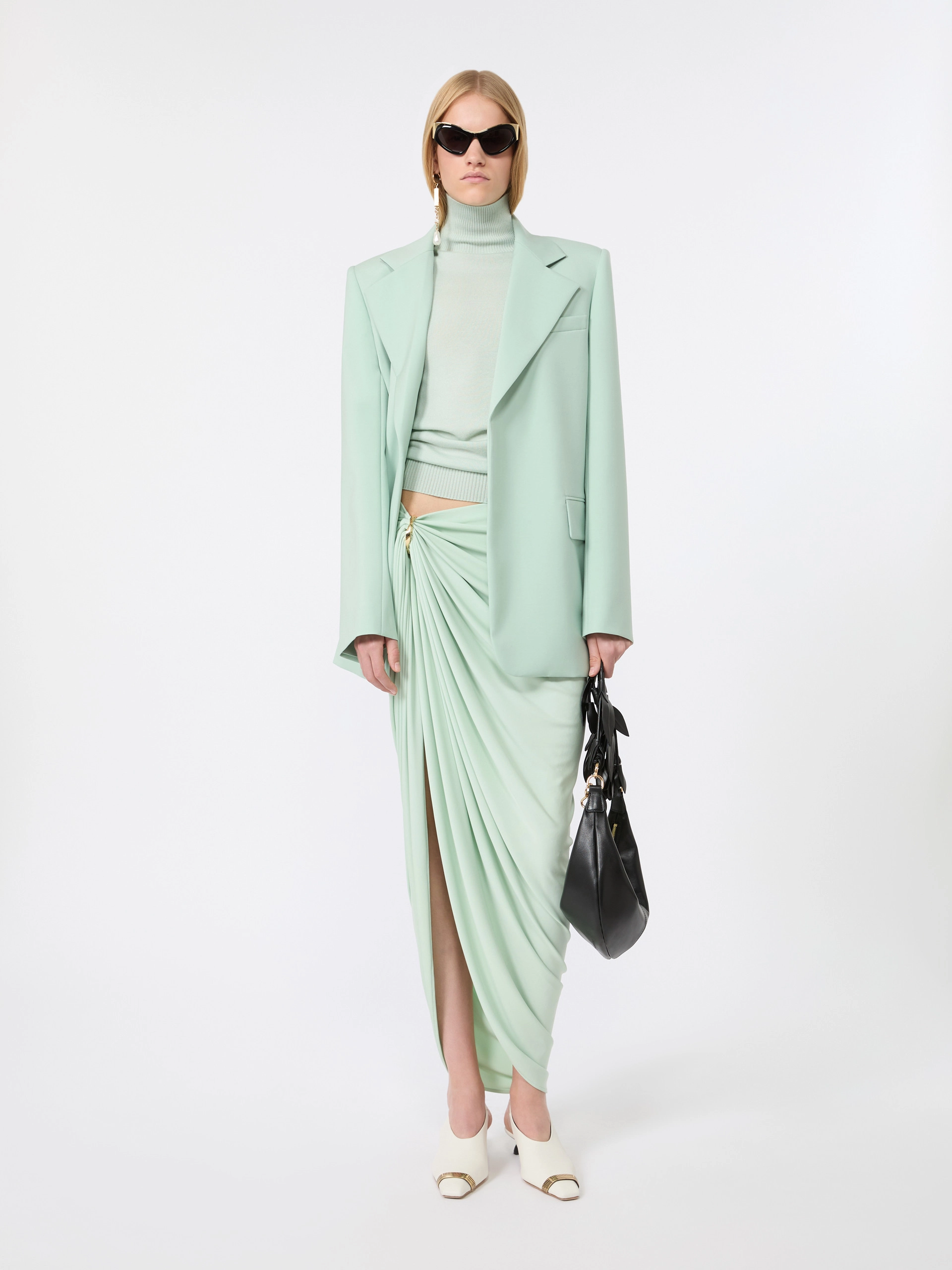 Sleeveless pure wool sweater - PASTEL GREEN - Sportmax