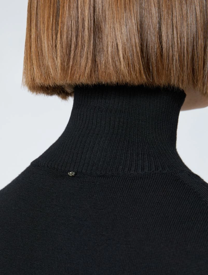 Sleeveless pure wool sweater - BLACK - Sportmax - 5