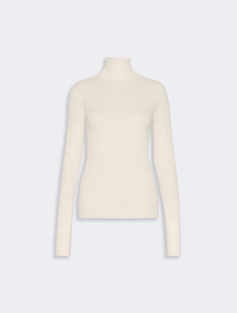 Slim pure wool mock polo-neck sweater - IVORY - Sportmax - 6