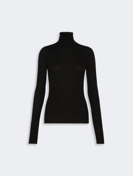 Slim pure wool mock polo-neck sweater - Sportmax