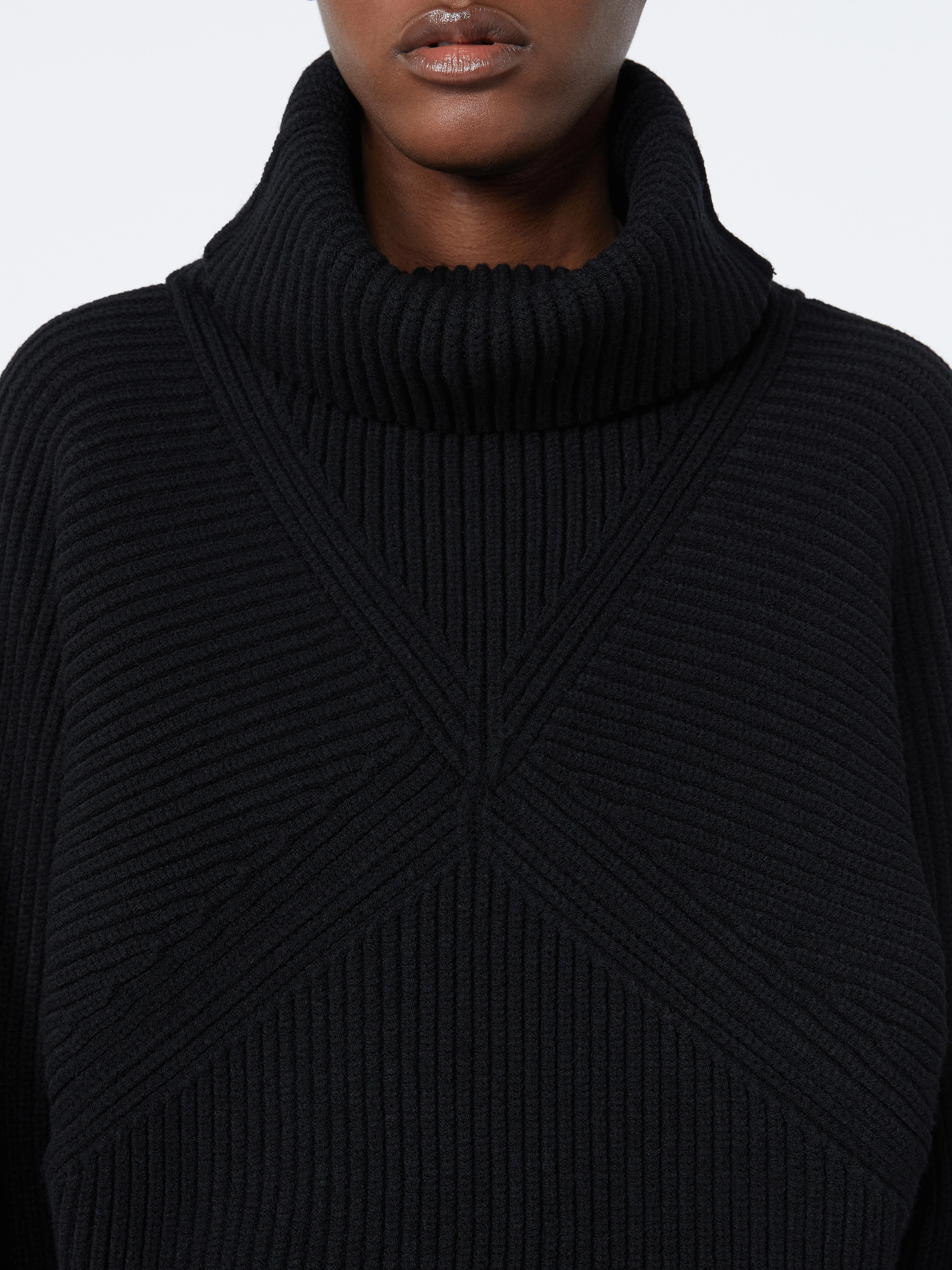 Loose-fit stretch wool sweater - BLACK - Sportmax - 5