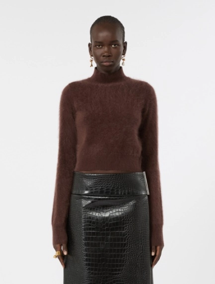 Slim pure cashmere sweater - CHOCOLATE - Sportmax - 2