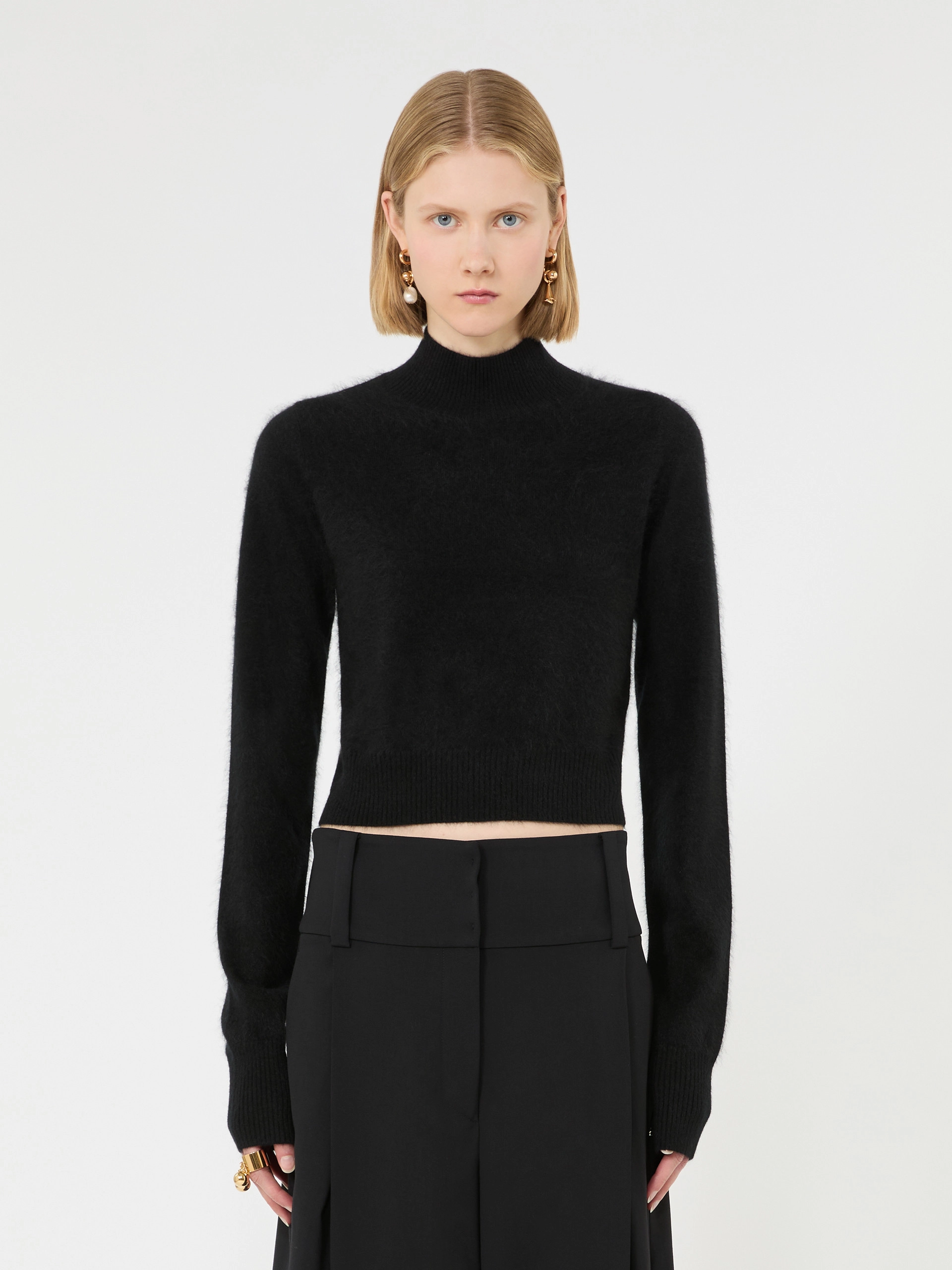 Slim pure cashmere sweater - BLACK - Sportmax - 2