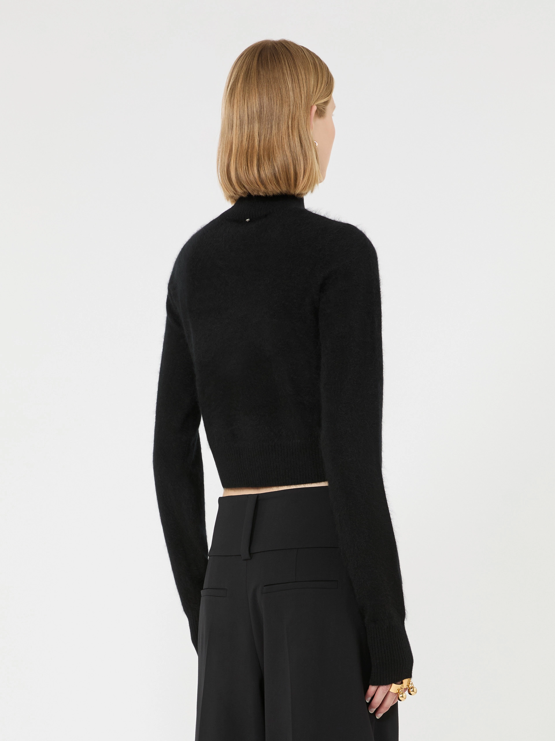 Slim pure cashmere sweater - BLACK - Sportmax - 3
