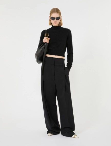 Slim pure cashmere sweater - BLACK - Sportmax - 1