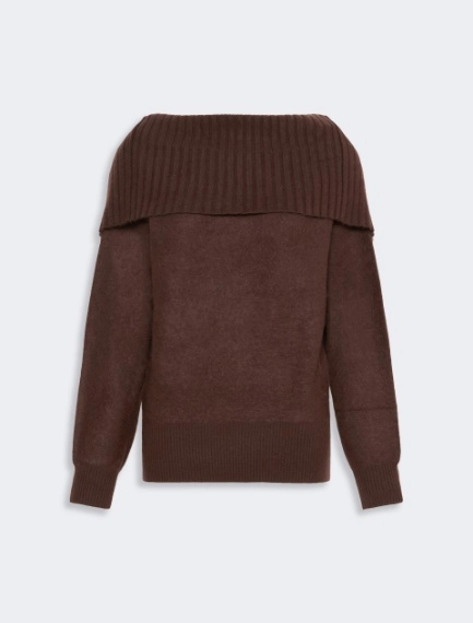 Brushed wool sweater with a low-cut back - Sportmax