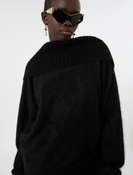 Brushed wool sweater with a low-cut back - Sportmax