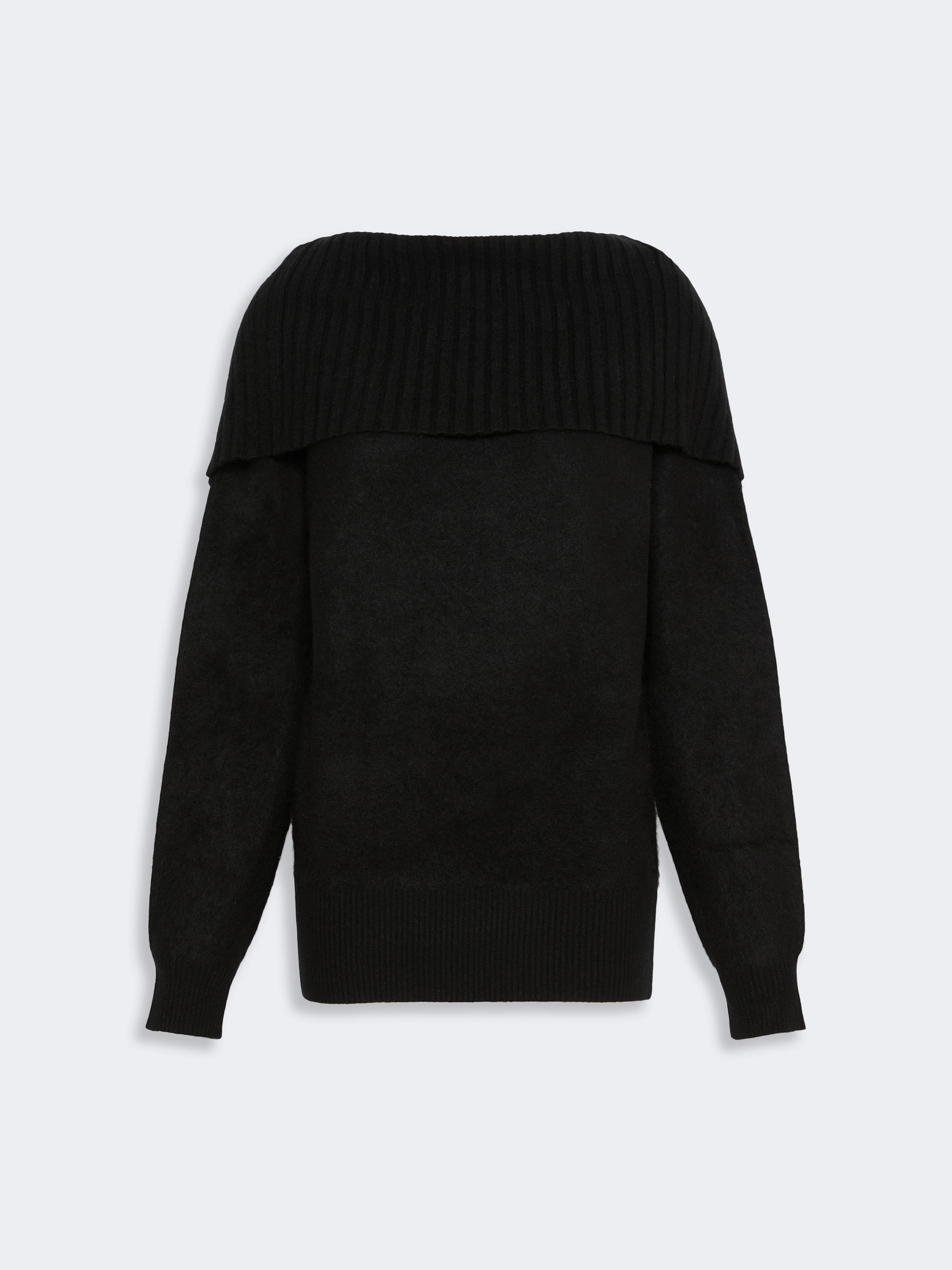 Brushed wool sweater with a low-cut back - BLACK - Sportmax - 6