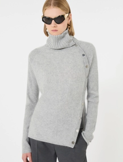 Slim asymmetrical wool sweater - AVIO - Sportmax - 4