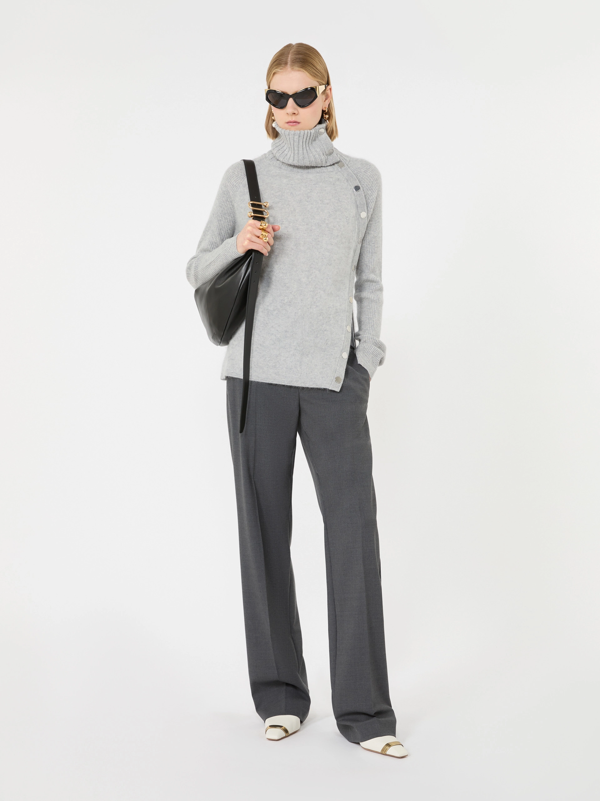 Slim asymmetrical wool sweater - AVIO - Sportmax