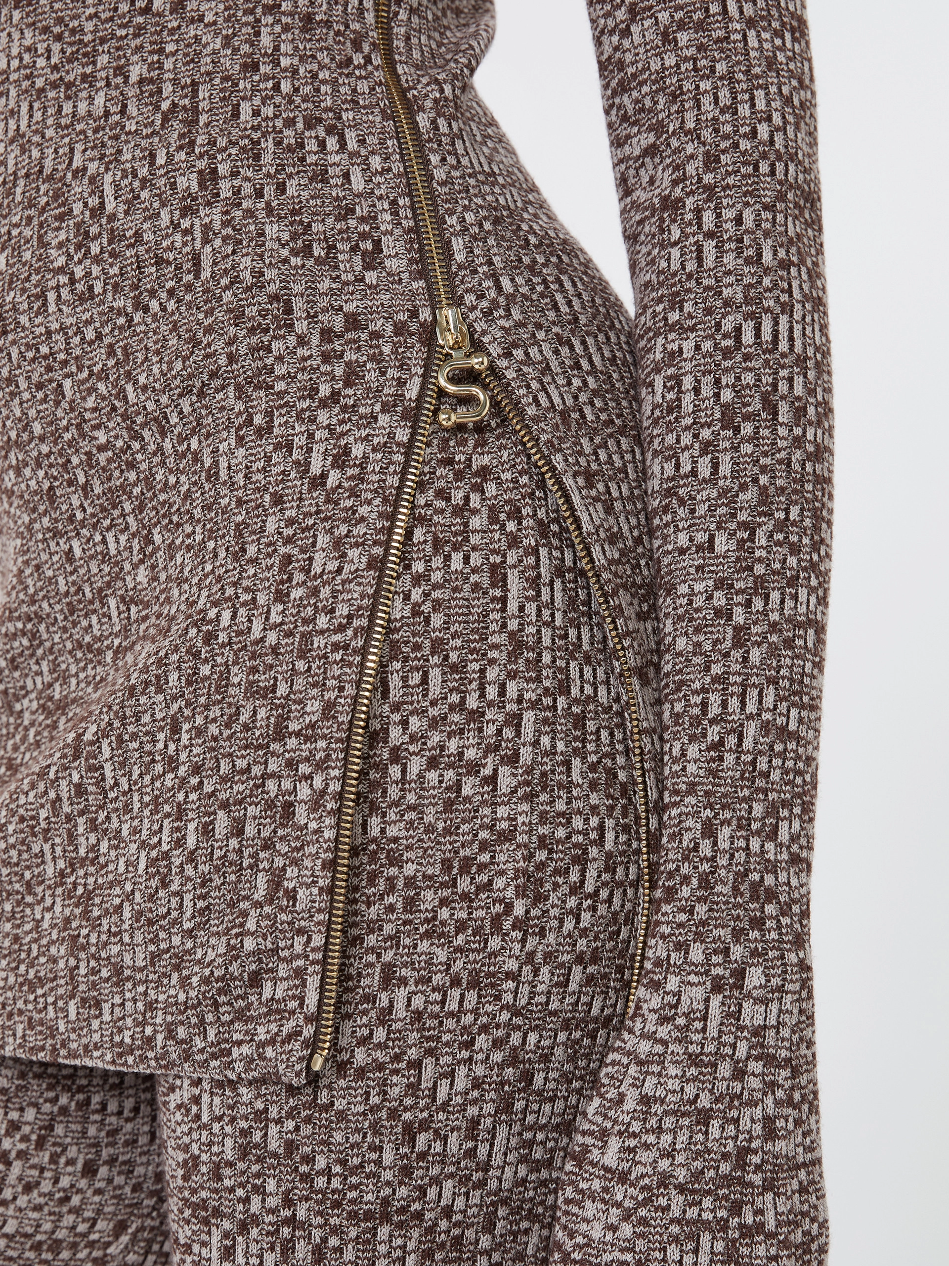 Slim stretch wool sweater - CHOCOLATE - Sportmax - 6
