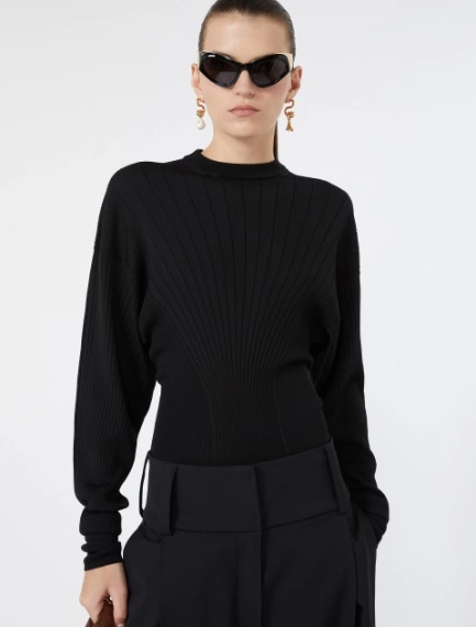 Shaped pure wool sweater - Sportmax