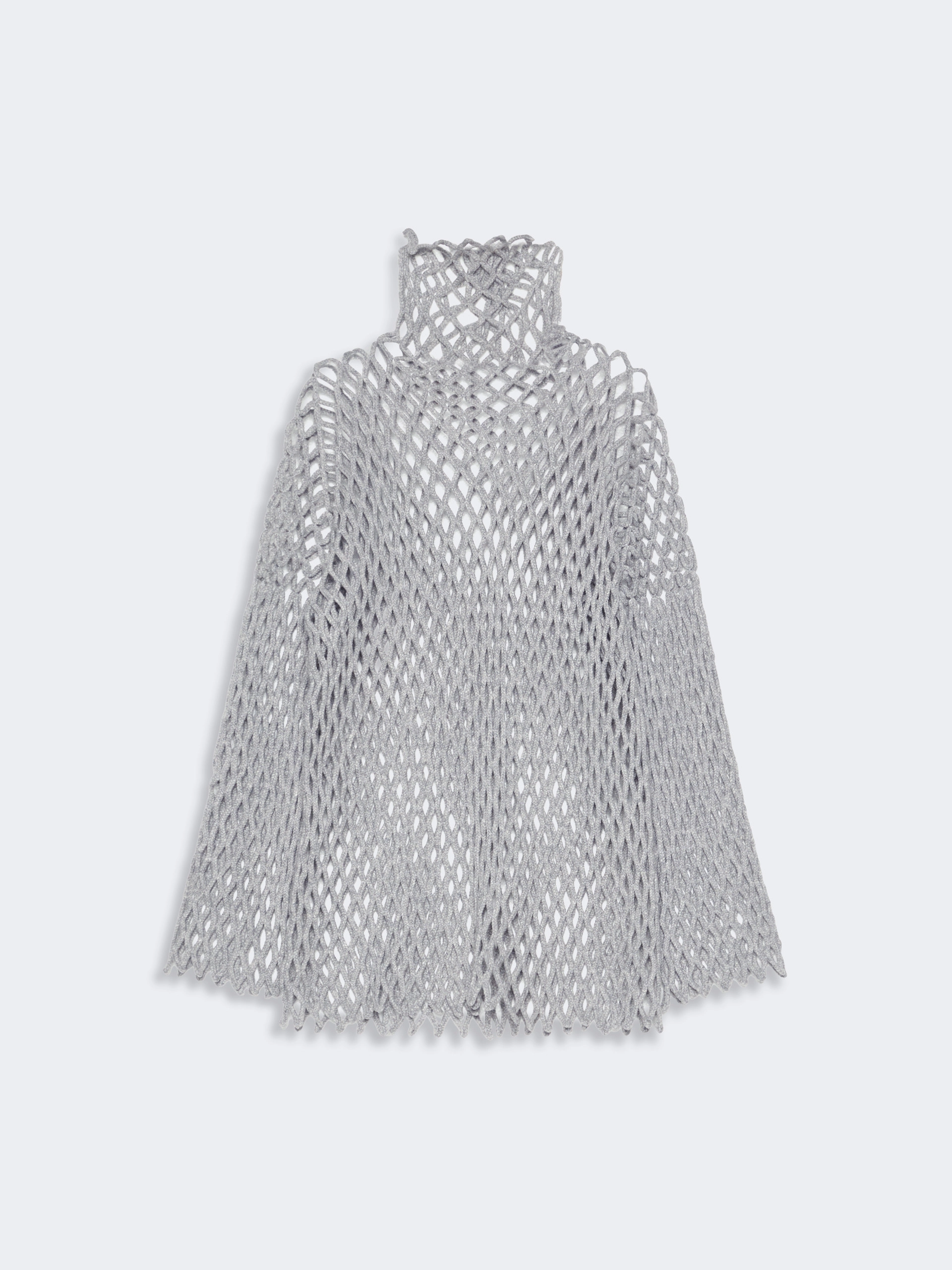 Open mesh-knit wool-blend sweater - LIGHT GREY - Sportmax - 6