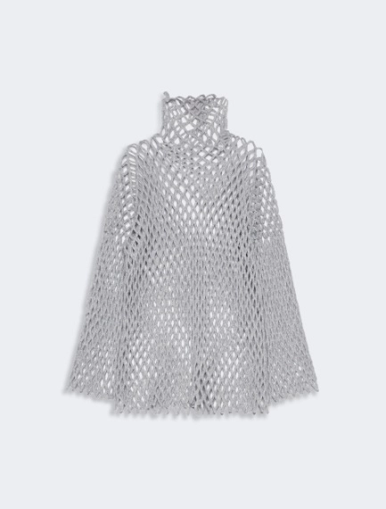 Open mesh-knit wool-blend sweater - LIGHT GREY - Sportmax - 6