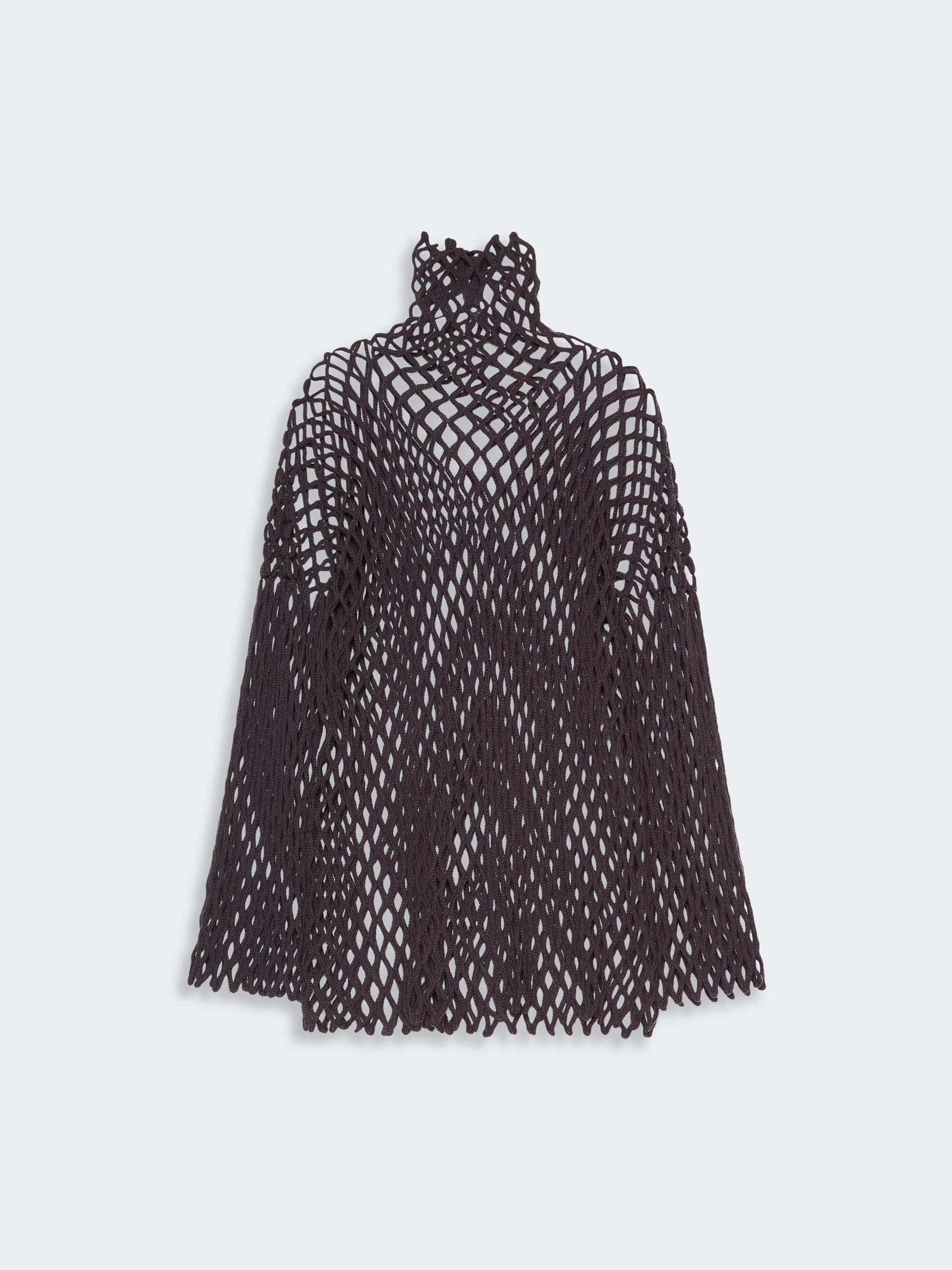 Open mesh-knit wool-blend sweater - DARK BROWN - Sportmax - 6