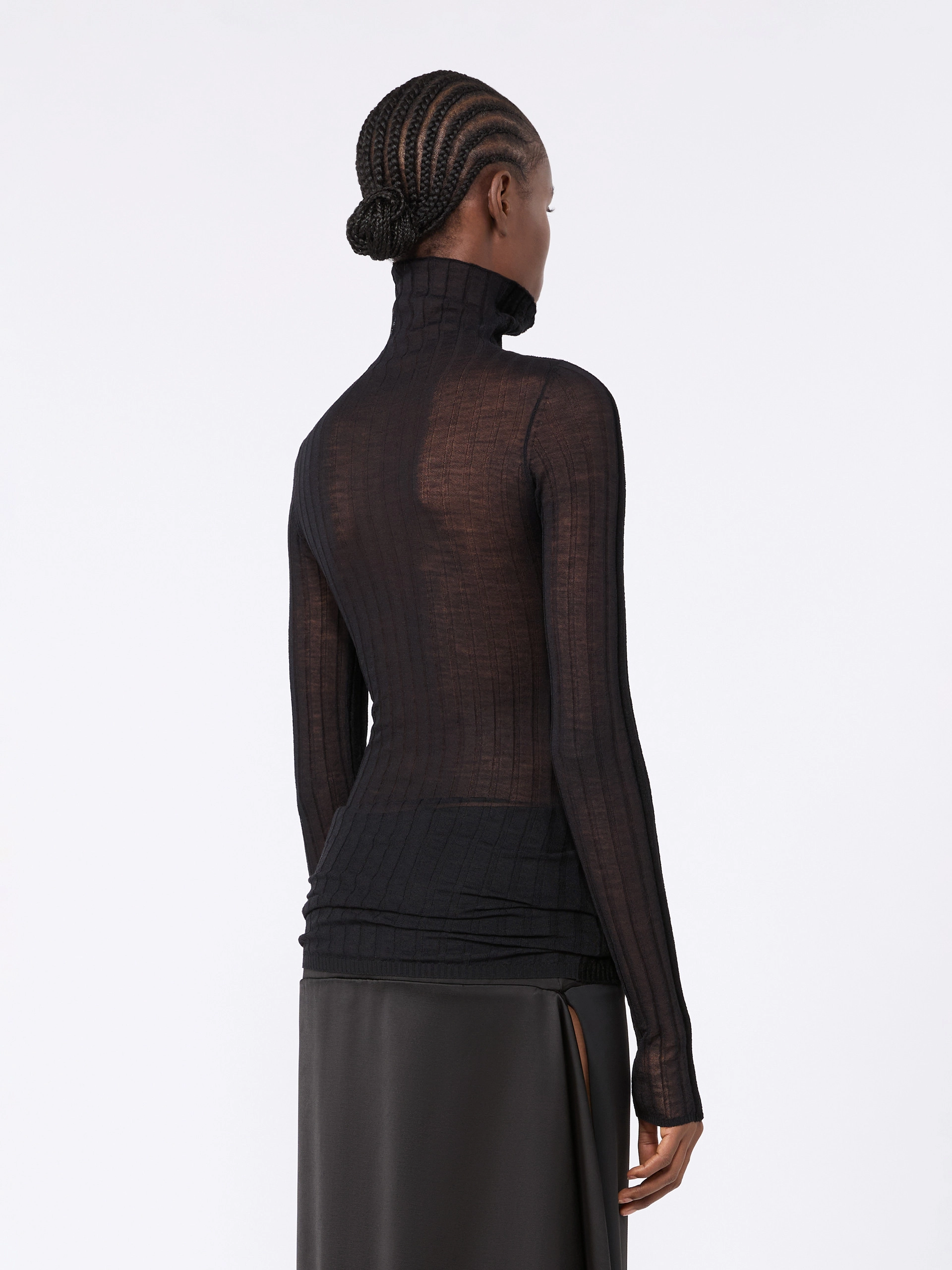 Stretch wool sweater - BLACK - Sportmax - 3