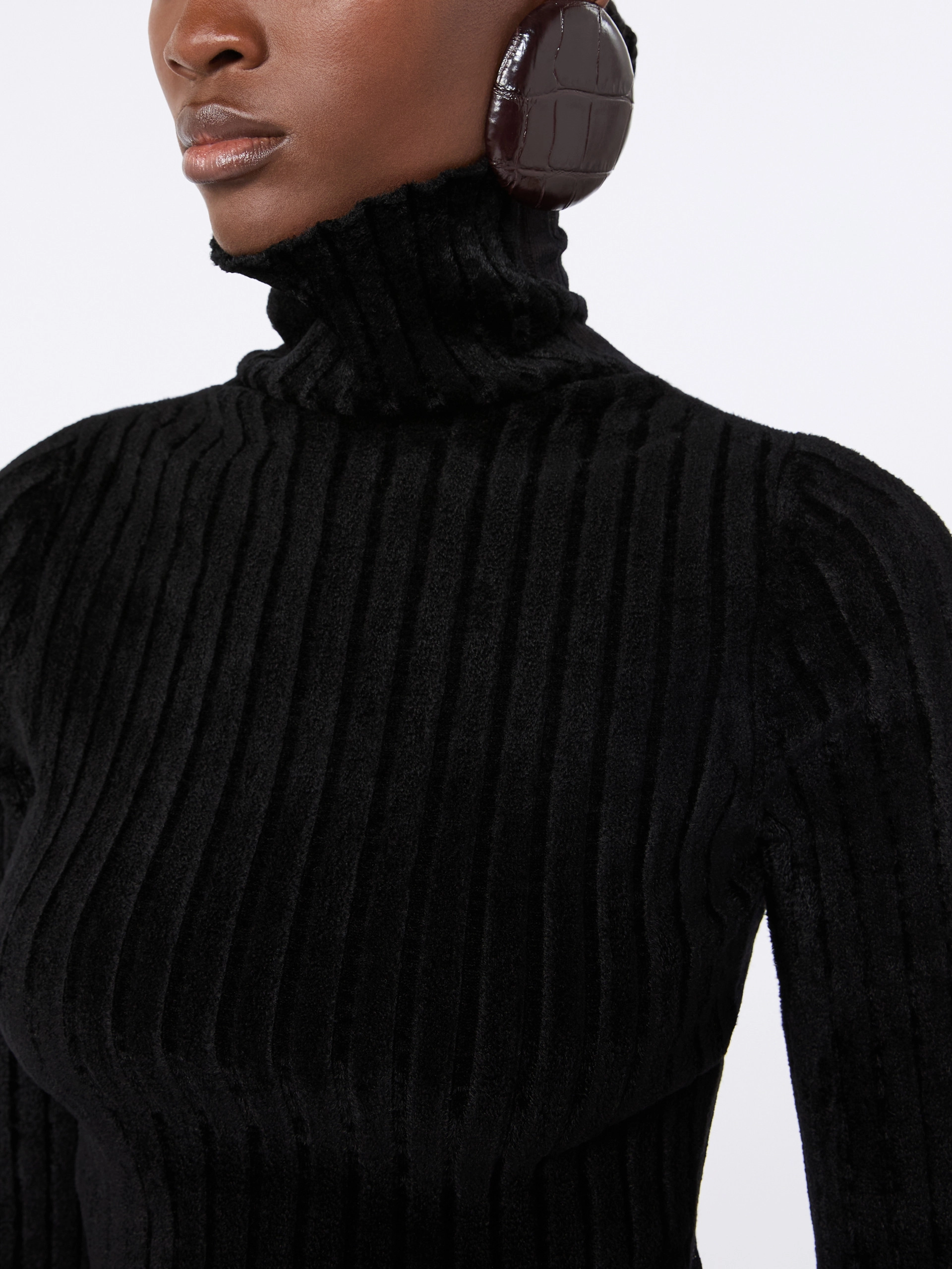 Stretch wool sweater - BLACK - Sportmax - 5