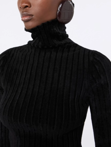 Stretch wool sweater - BLACK - Sportmax - 5