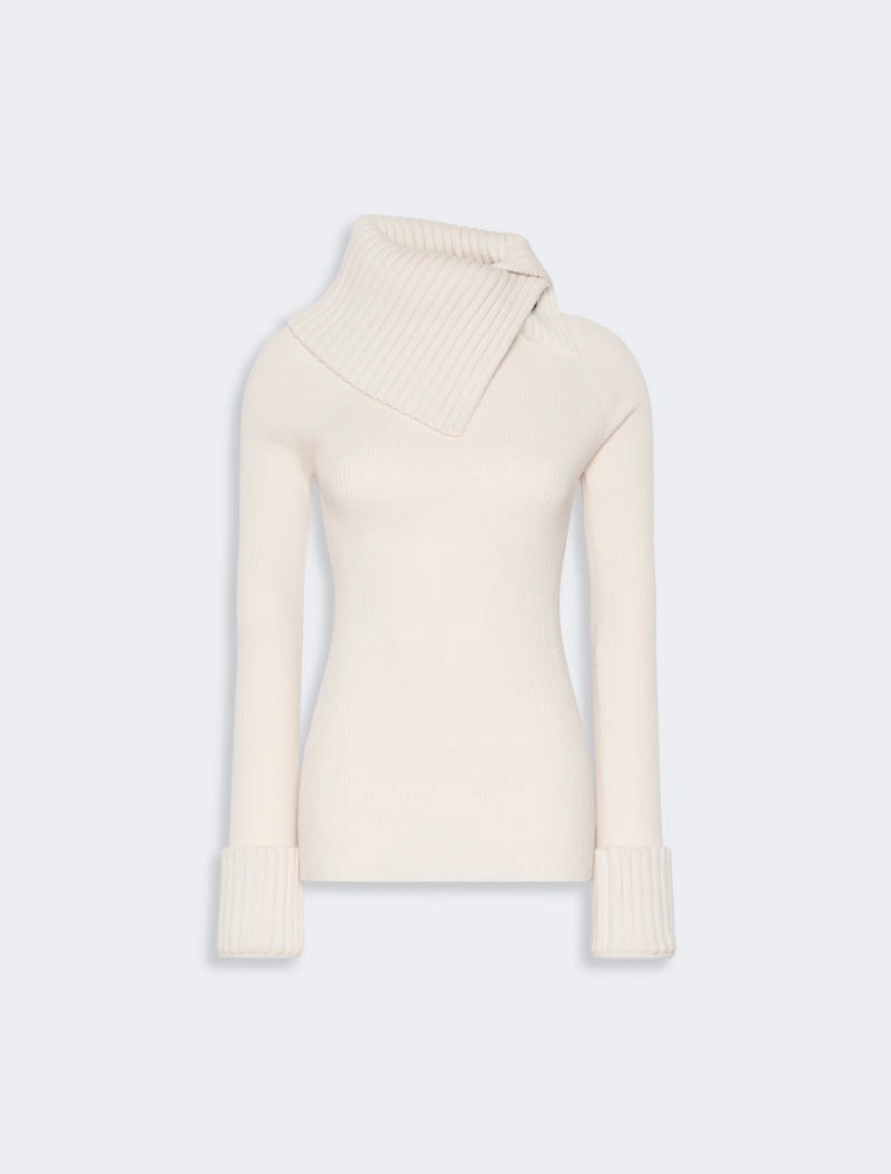 Slim stretch wool sweater - WHITE - Sportmax - 6