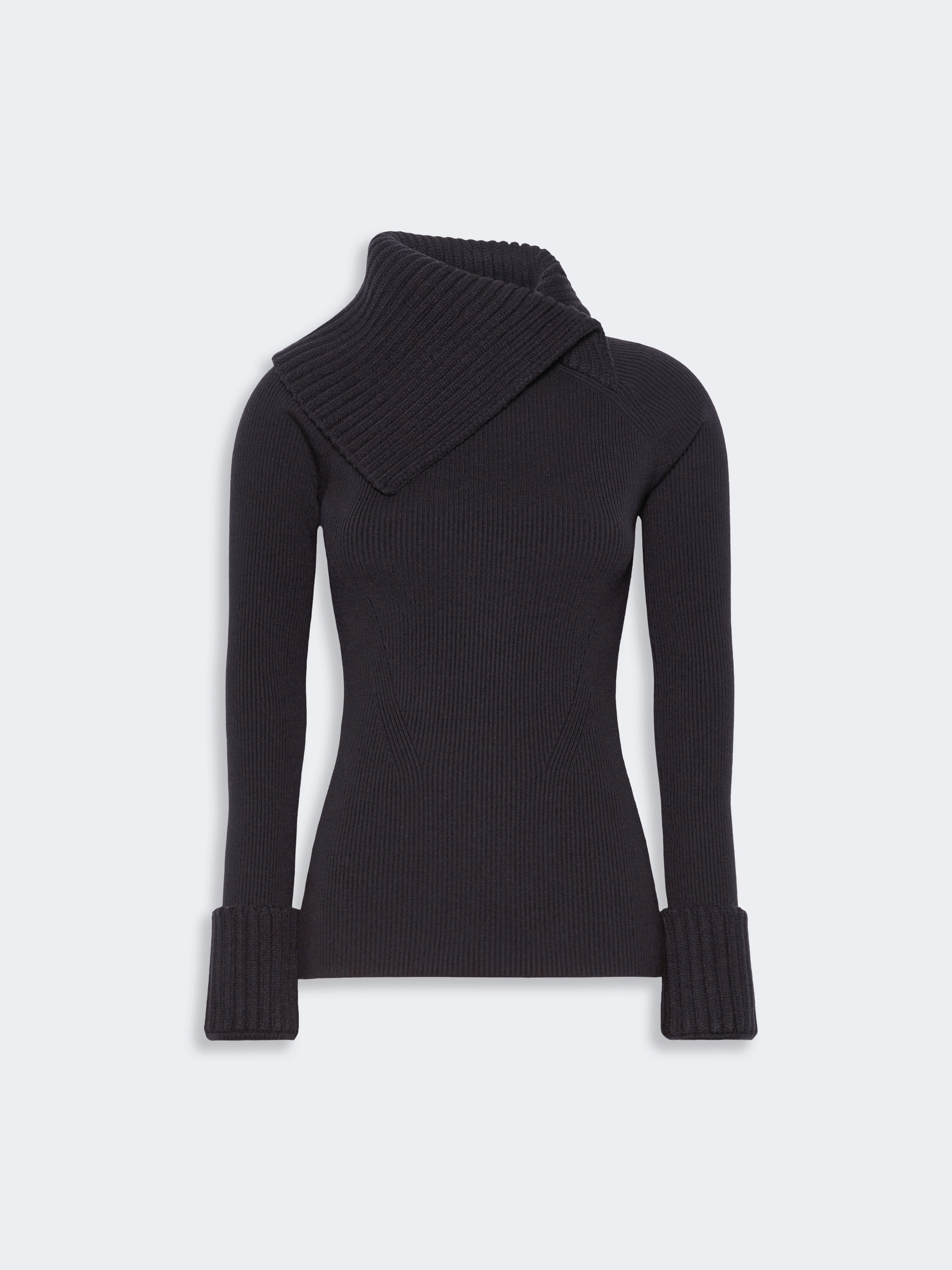 Slim stretch wool sweater - DARK BROWN - Sportmax - 7