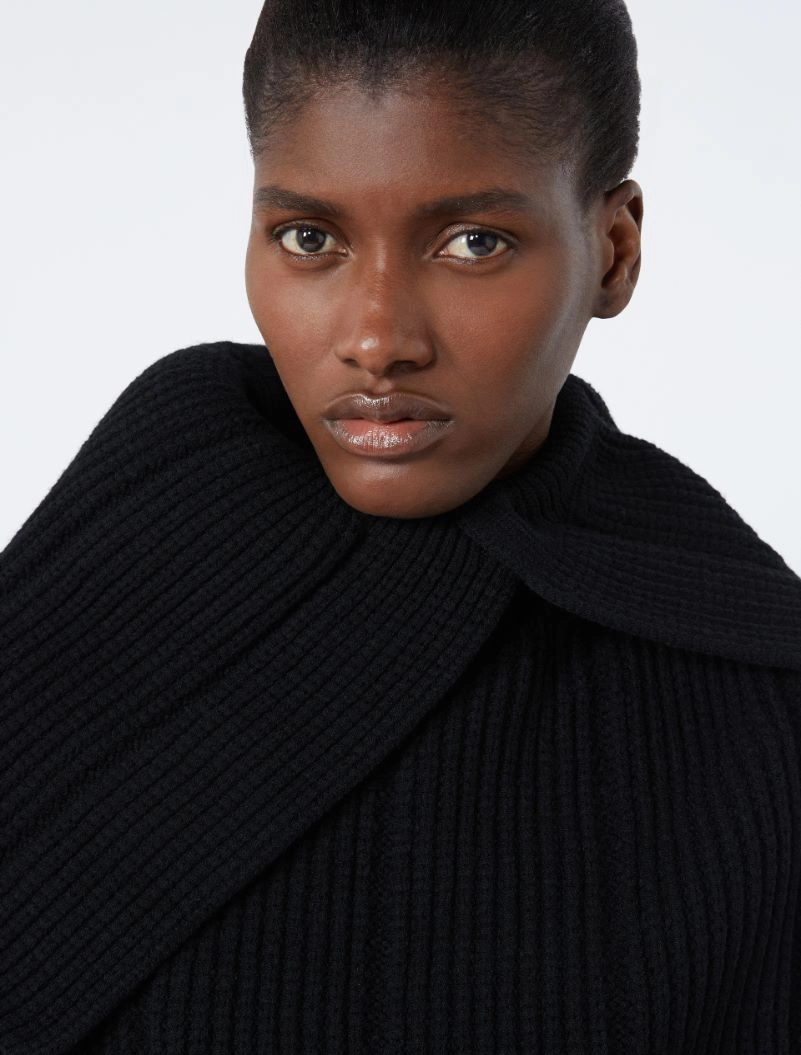 Maglia smanicata in lana stretch - NERO - Sportmax - 5
