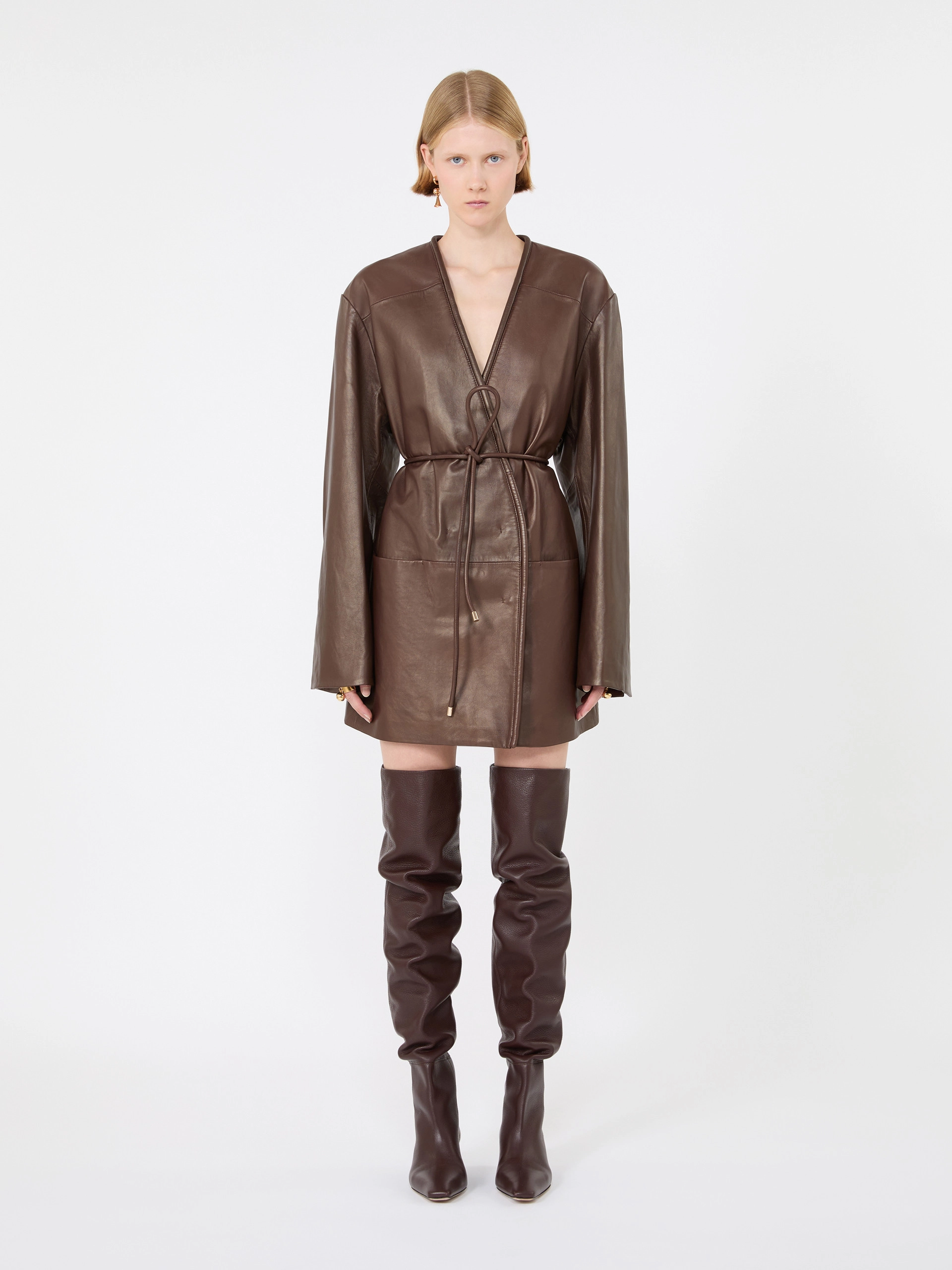 Nappa leather dress - PLUM - Sportmax - 2