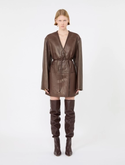 Nappa leather dress - PLUM - Sportmax - 2