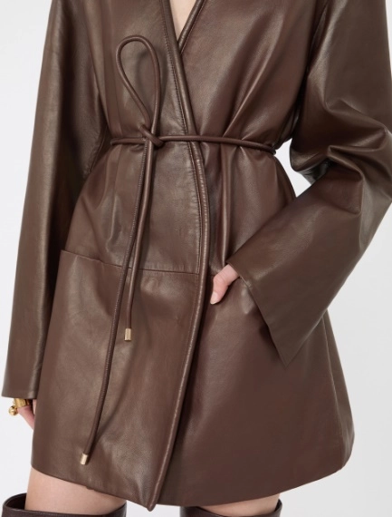Nappa leather dress - PLUM - Sportmax - 4