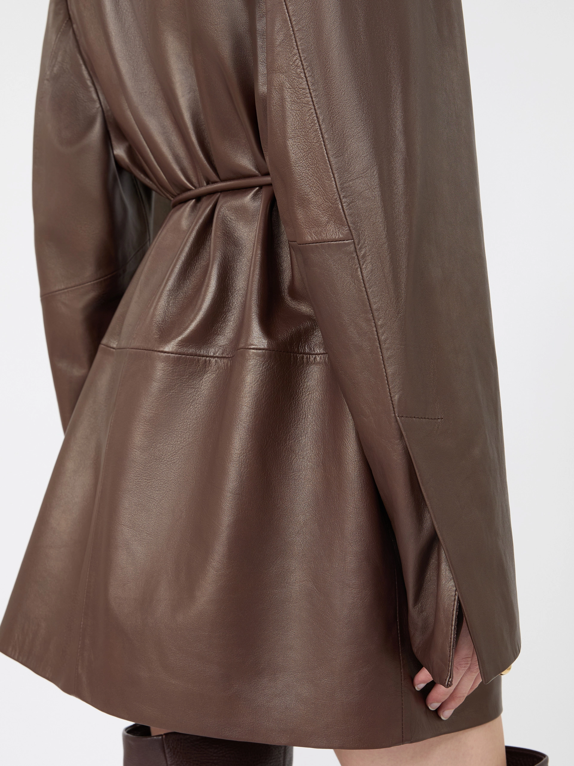 Nappa leather dress - PLUM - Sportmax - 5