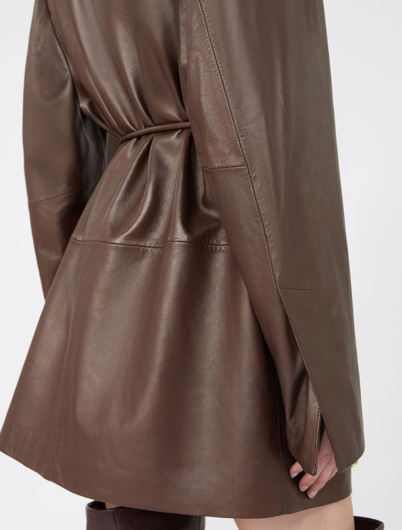 Nappa leather dress - PLUM - Sportmax - 5
