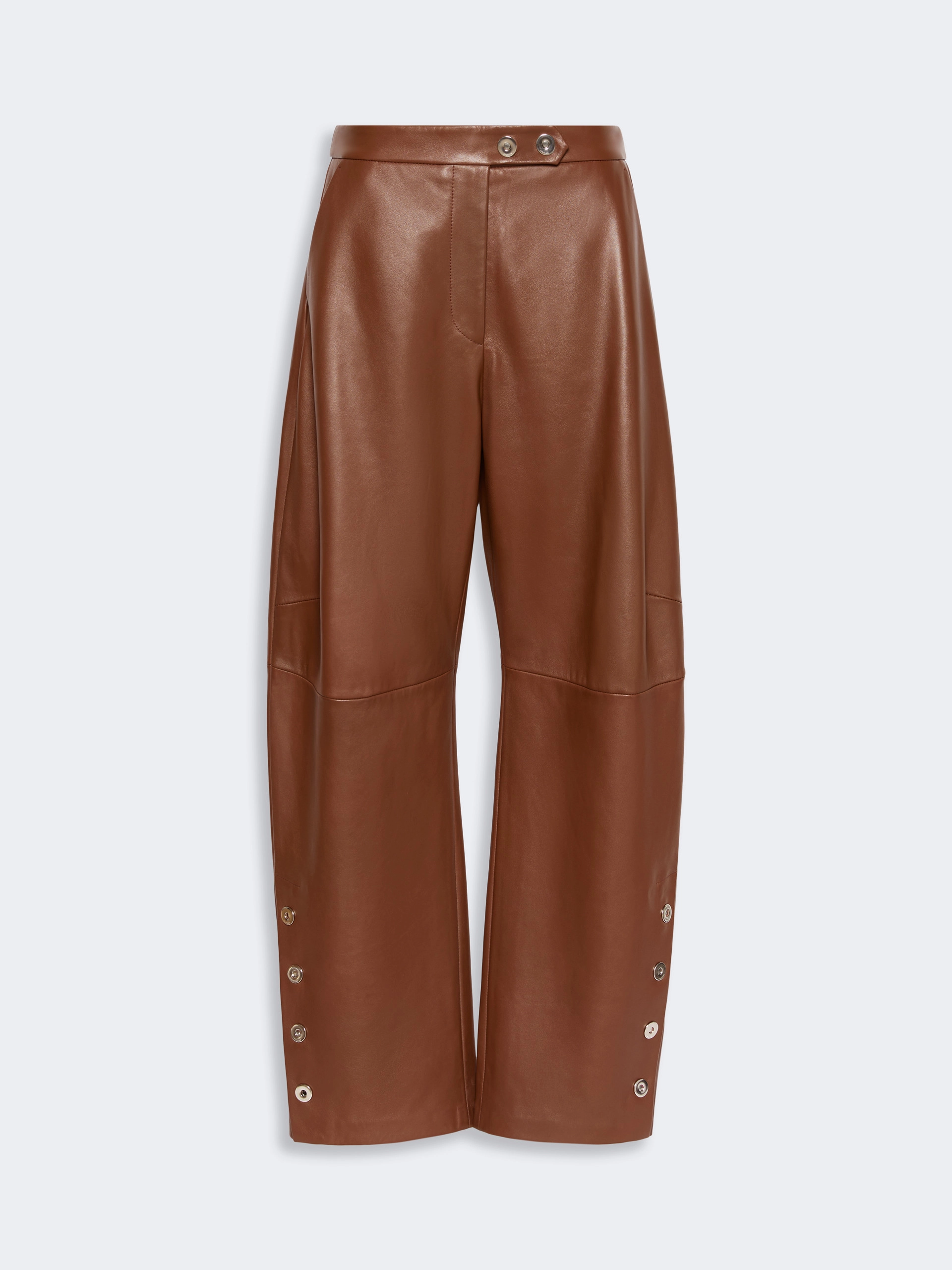 Nappa leather baggy trousers - BROWN - Sportmax - 5