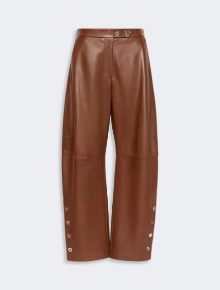 Nappa leather baggy trousers - Sportmax