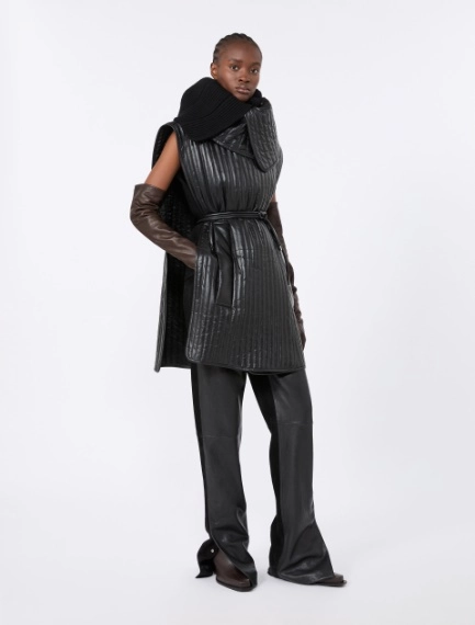 Leather and suede 5-pocket trousers - Sportmax