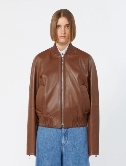 Bomber in nappa - MARRONE - Sportmax - 2