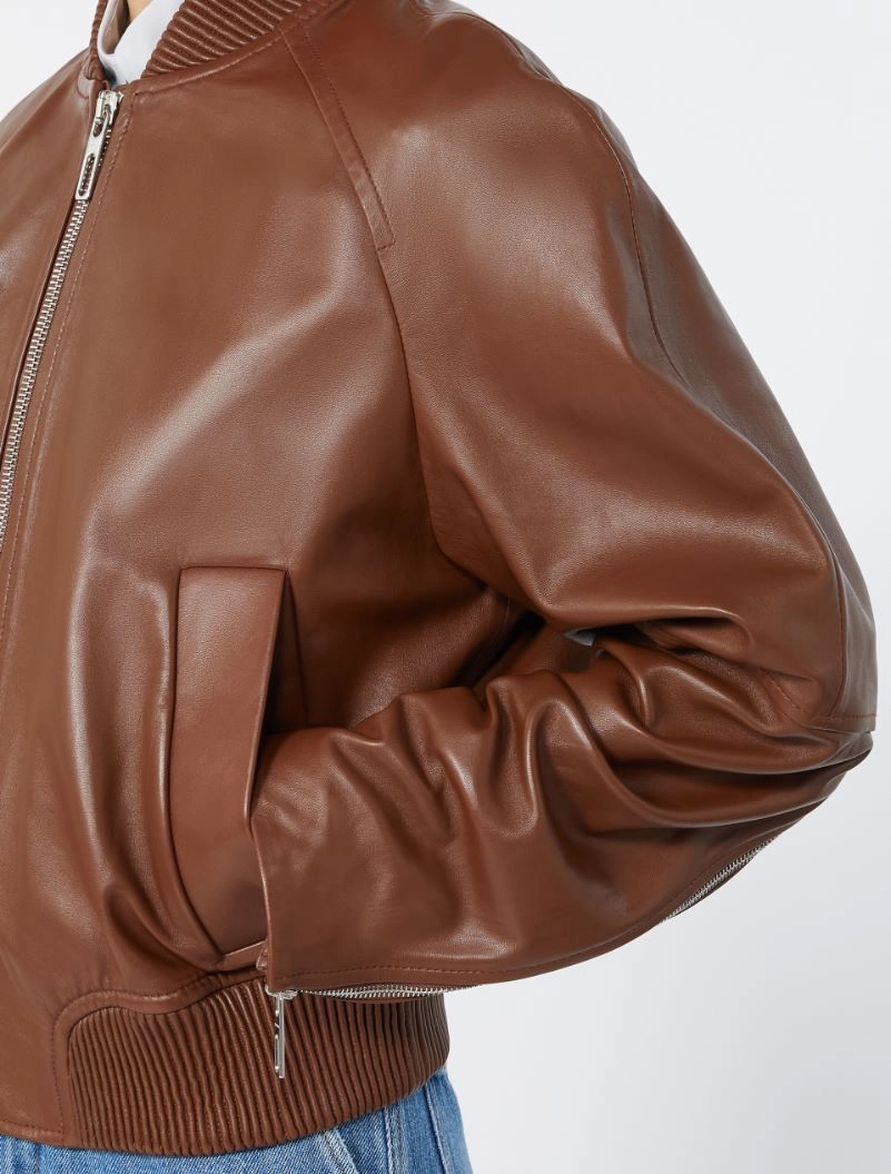 Bomber in nappa - MARRONE - Sportmax - 5