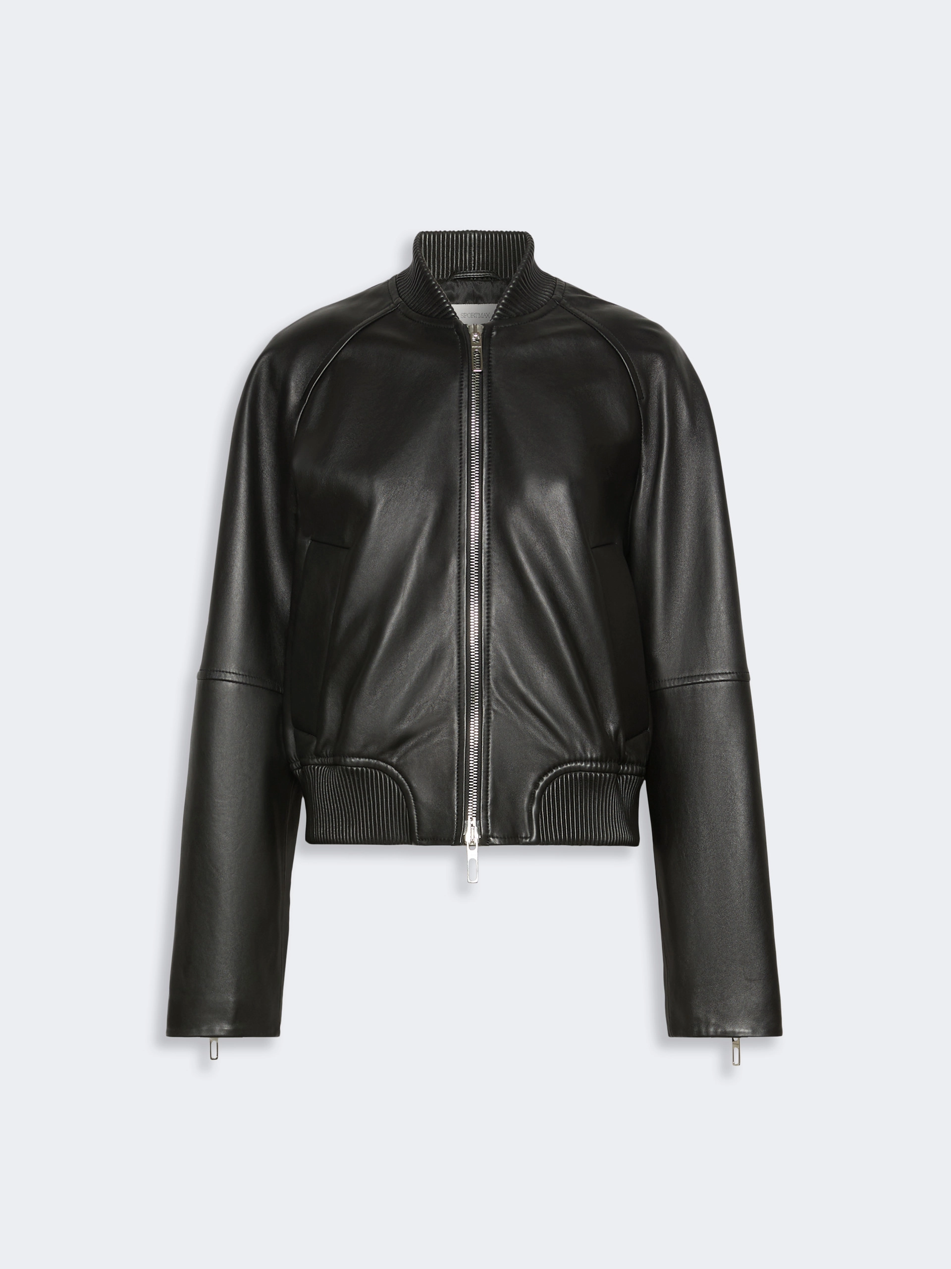 Nappa leather bomber jacket - BLACK - Sportmax - 6