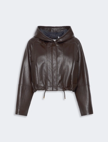 Leather bomber jacket - Sportmax