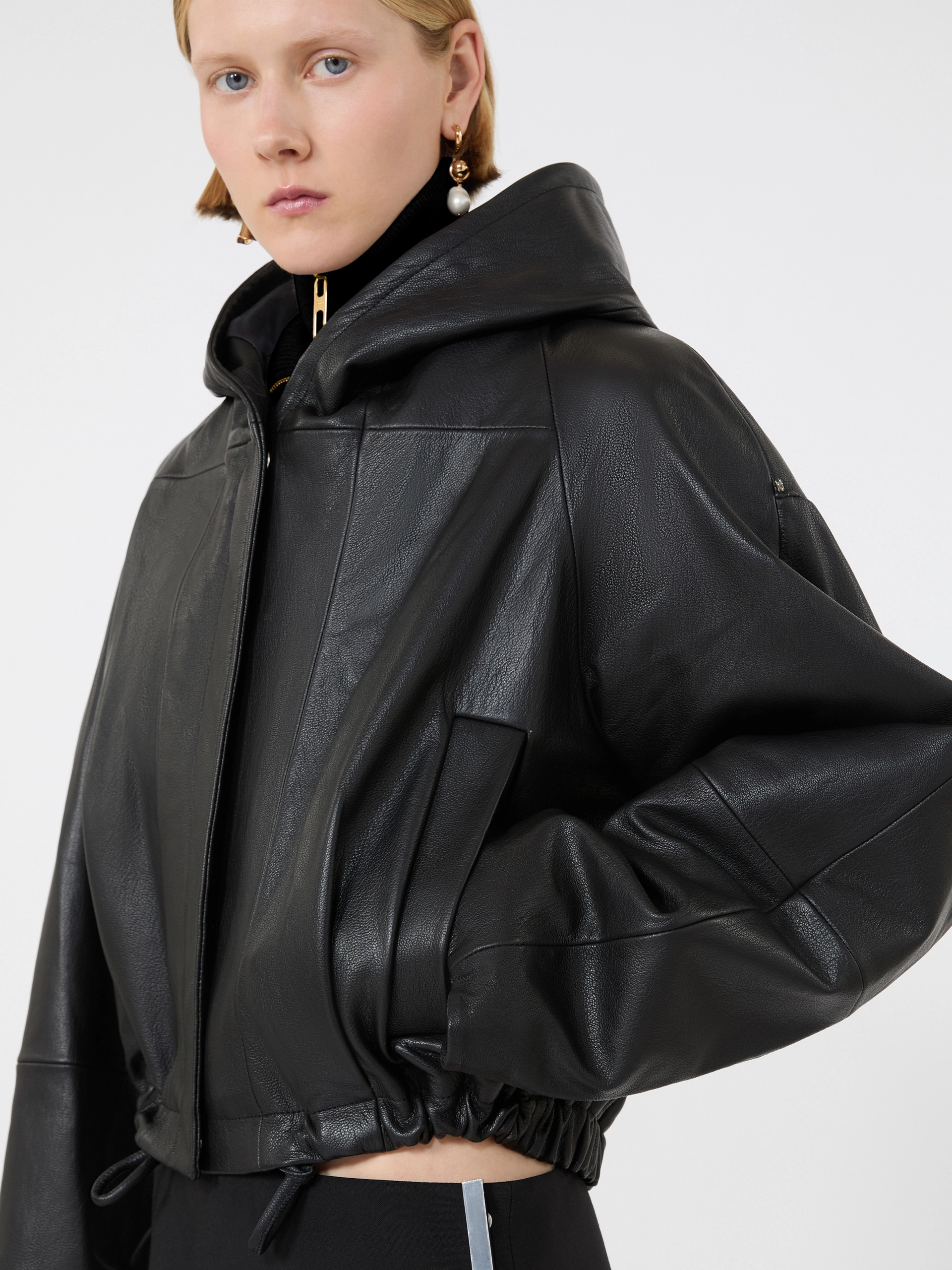 Bomber in pelle - NERO - Sportmax - 5