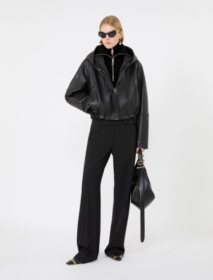 Bomber in pelle - NERO - Sportmax - 1