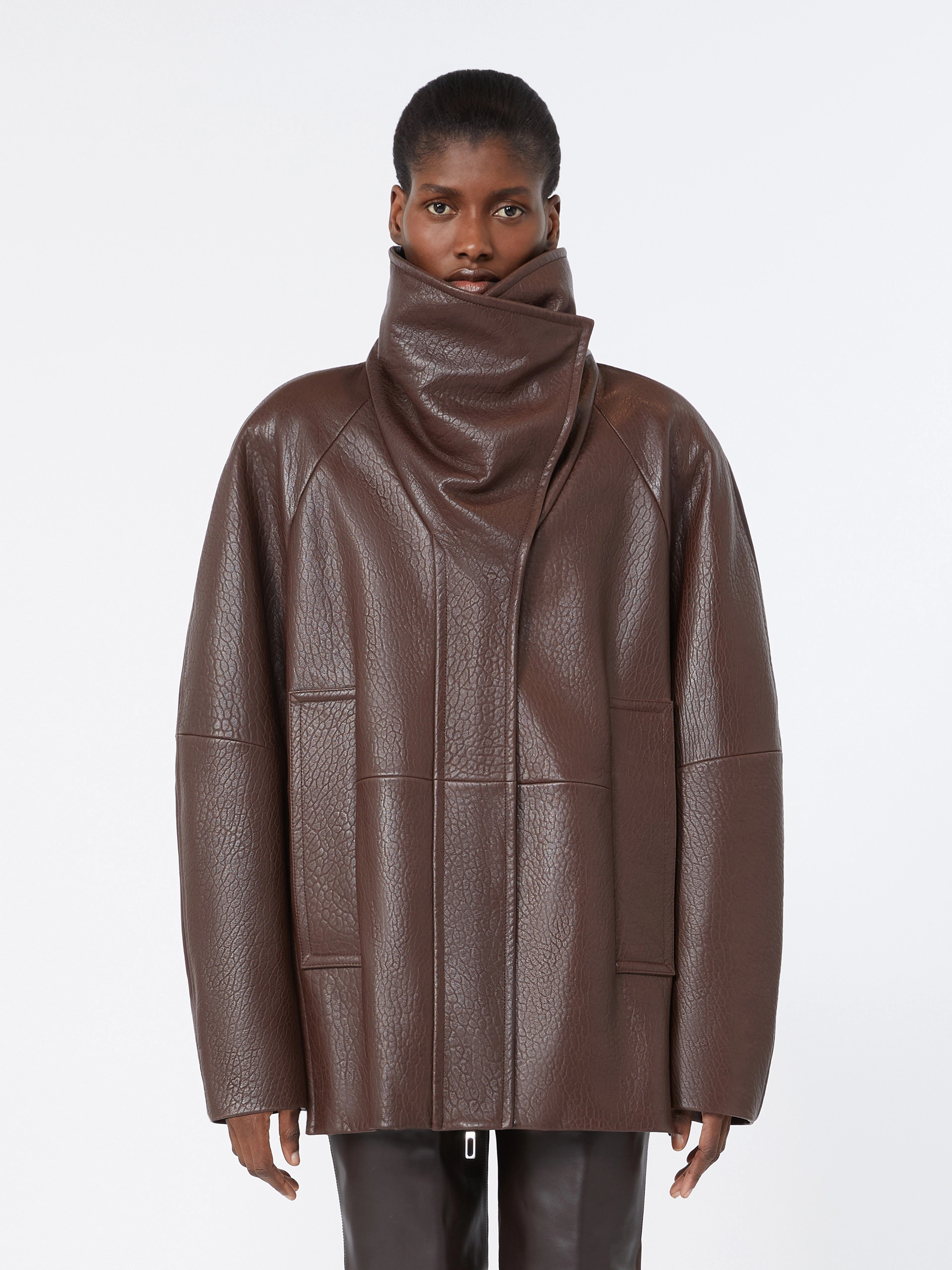 Leather jacket - COFFEE - Sportmax - 2