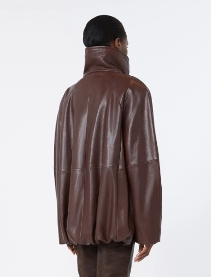 Leather jacket - COFFEE - Sportmax - 3