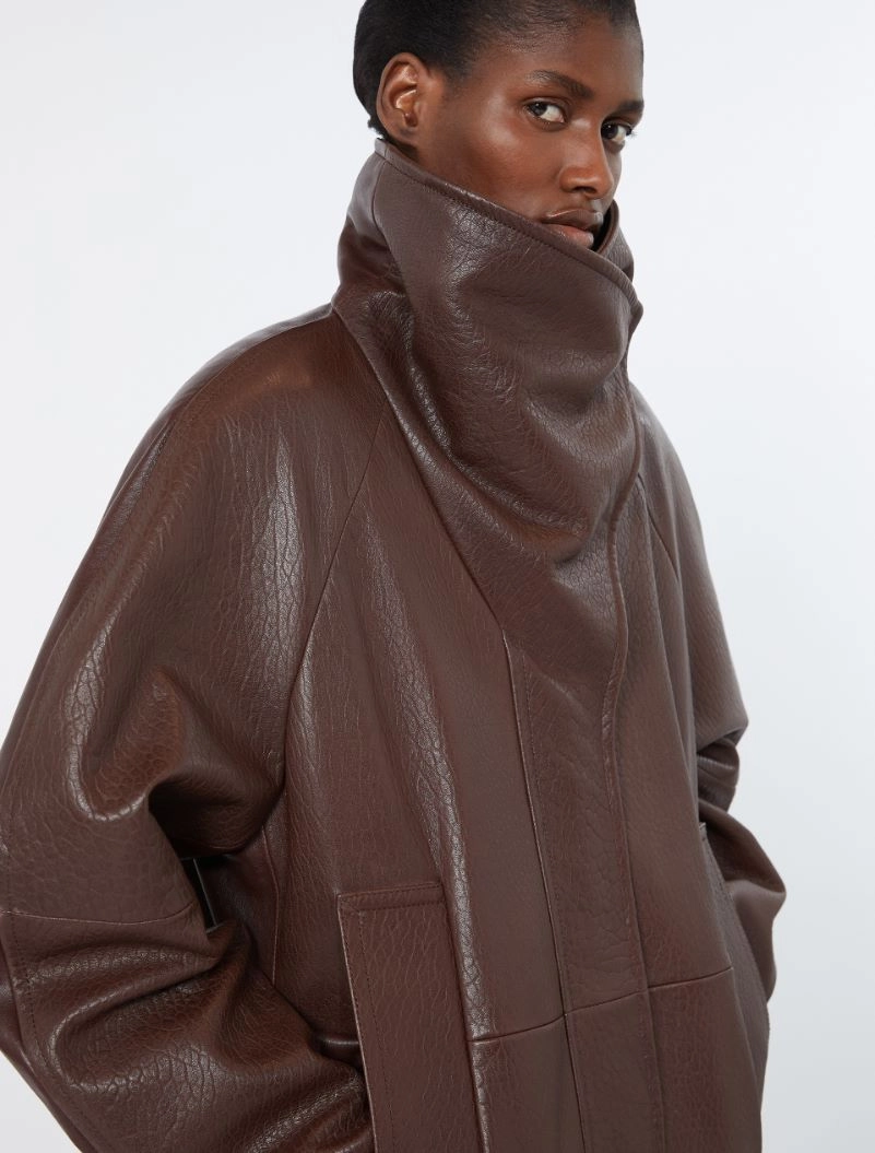 Leather jacket - COFFEE - Sportmax - 5