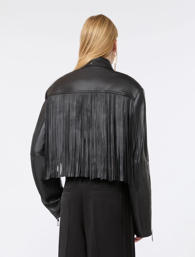 Biker jacket in nappa - NERO - Sportmax - 3