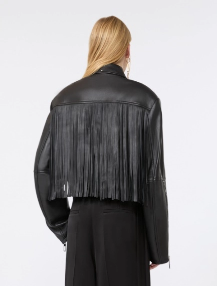 Biker jacket in nappa - NERO - Sportmax - 3