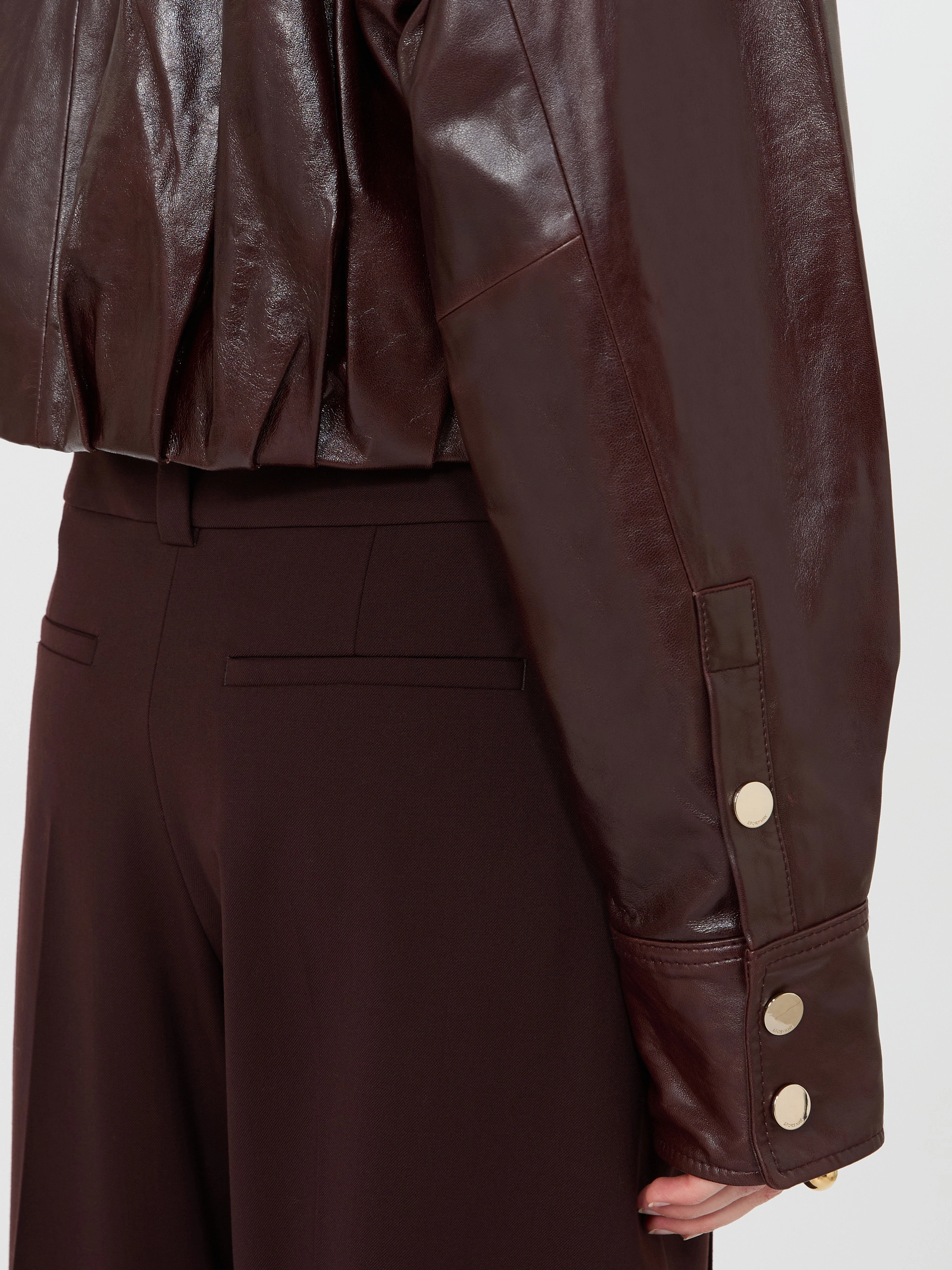 Camicia boxy in nappa - PRUGNA - Sportmax - 6